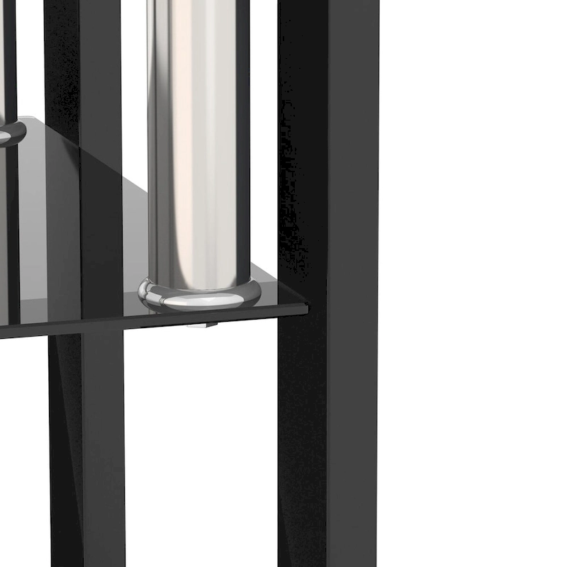 Set Of 2, Modern Tempered Glass Tea Table Coffee Table End Table