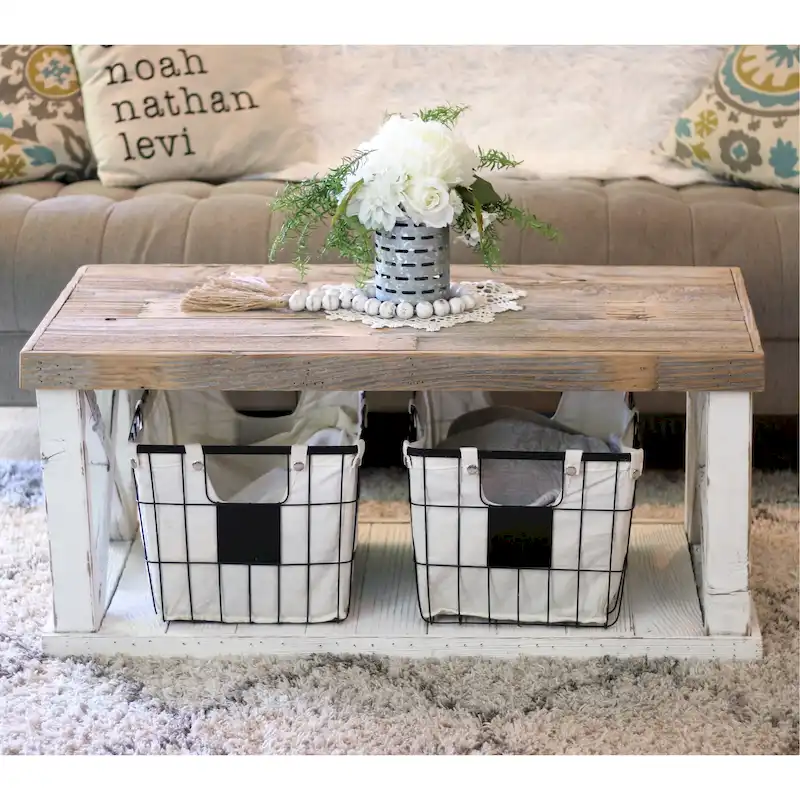 Wooden X Leg Coffee Table