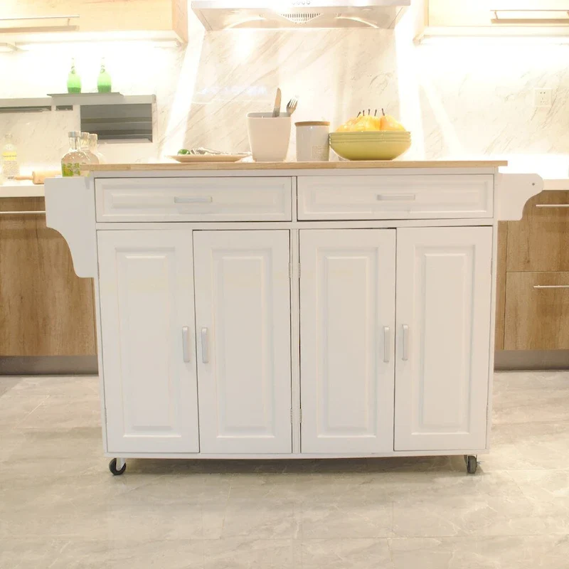 Kitchen Island & Kitchen Cart(no include stool)