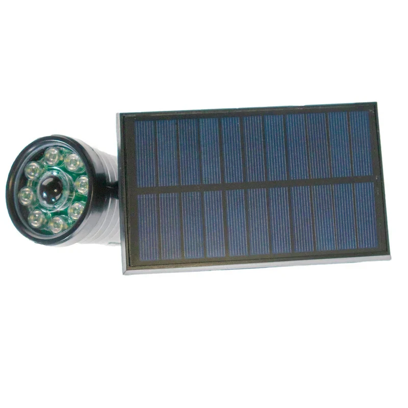 8 LED Solar Powered Motion Security Sensing Spotlight - IP66 Waterproof, 360Rotatable 1400LM Warm Bright White Floodlight