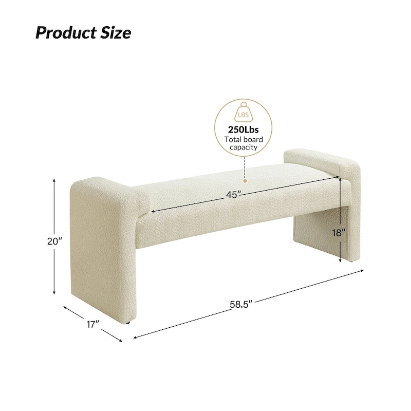 Roland Upholstered Bedroom Bench by HULALA HOME