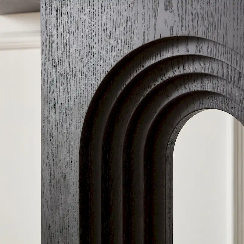 Modern Narrow Console Table with Unique Loopback Design