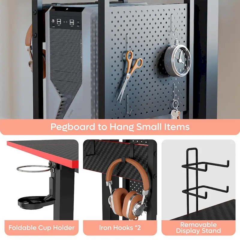 57 inch Electric Standing Desk Adjustable Height L Shaped Desk with Keyboard Tray and Host Shelf