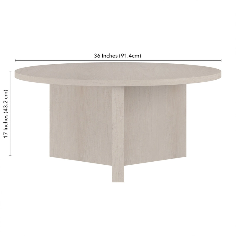 Anders 36 Wide Round Coffee Table - 36 Wide