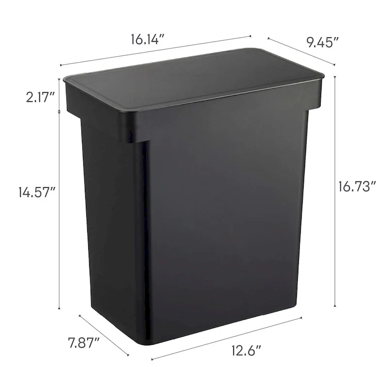 Yamazaki Home Rolling Airtight Pet Food Container (25 lbs.), Polypropylene, Extra Large, 6.6 gallons, 25 liters