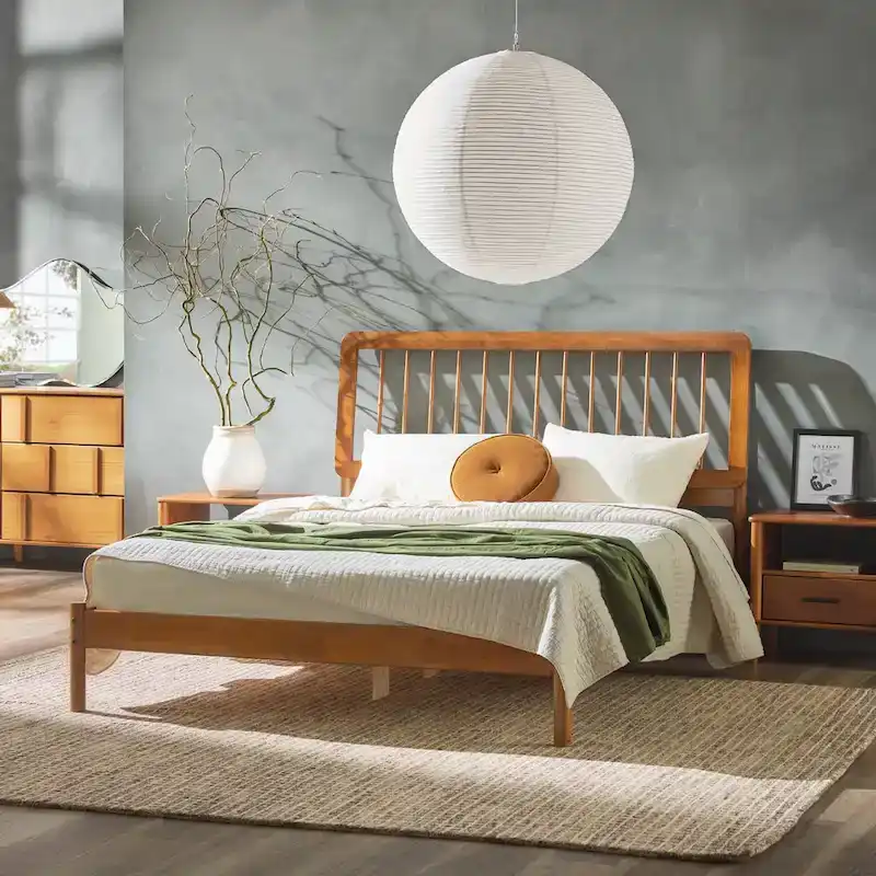 Middlebrook Designs Boho Solid Wood Queen Spindle Bed
