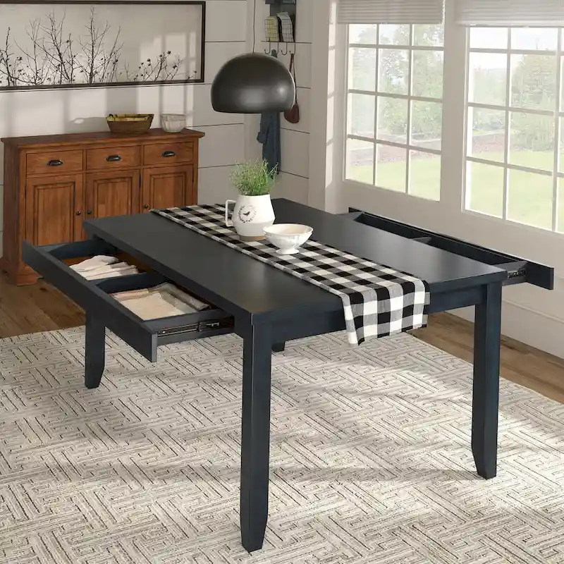 Wood Rectangular Dining Table
