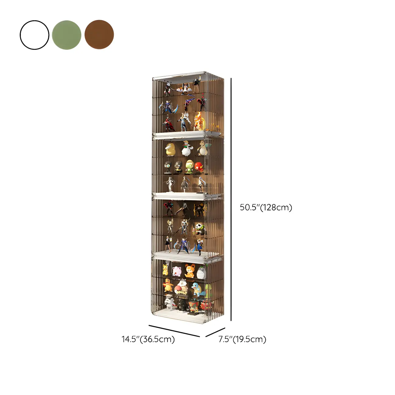 Living Room Stackable Clear Acrylic Display Cabinet