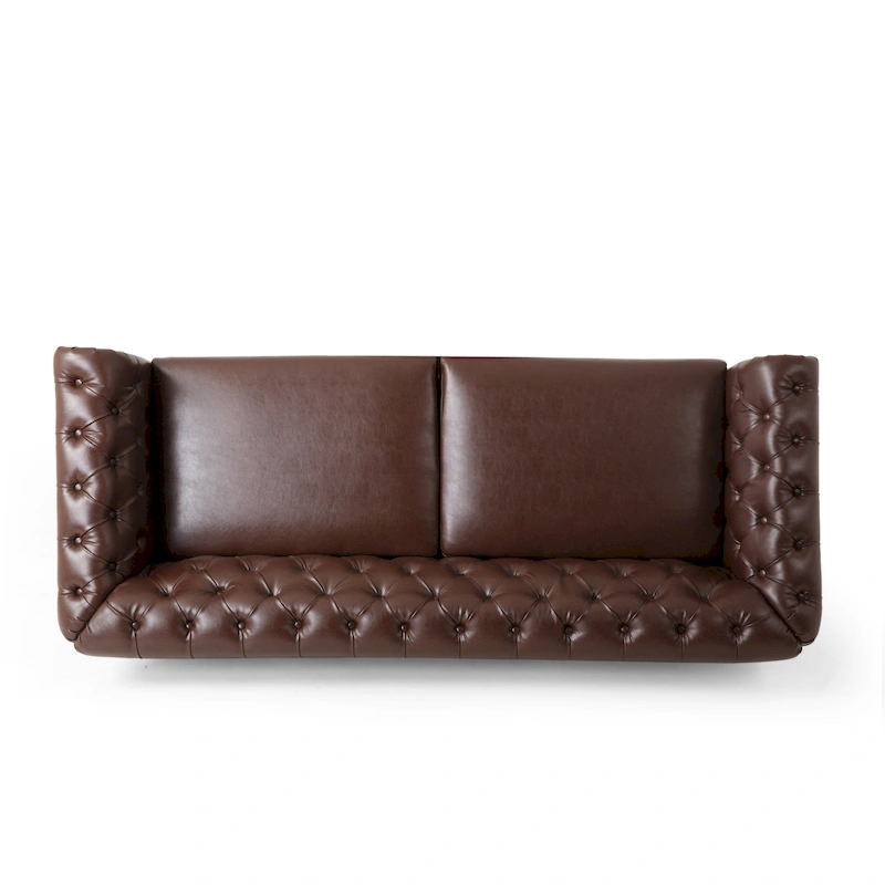 Castalia Nailhead Trim Chesterfield Sofa by Christopher Knight Home - 78.75 L x 33.50 W x 28.00 H