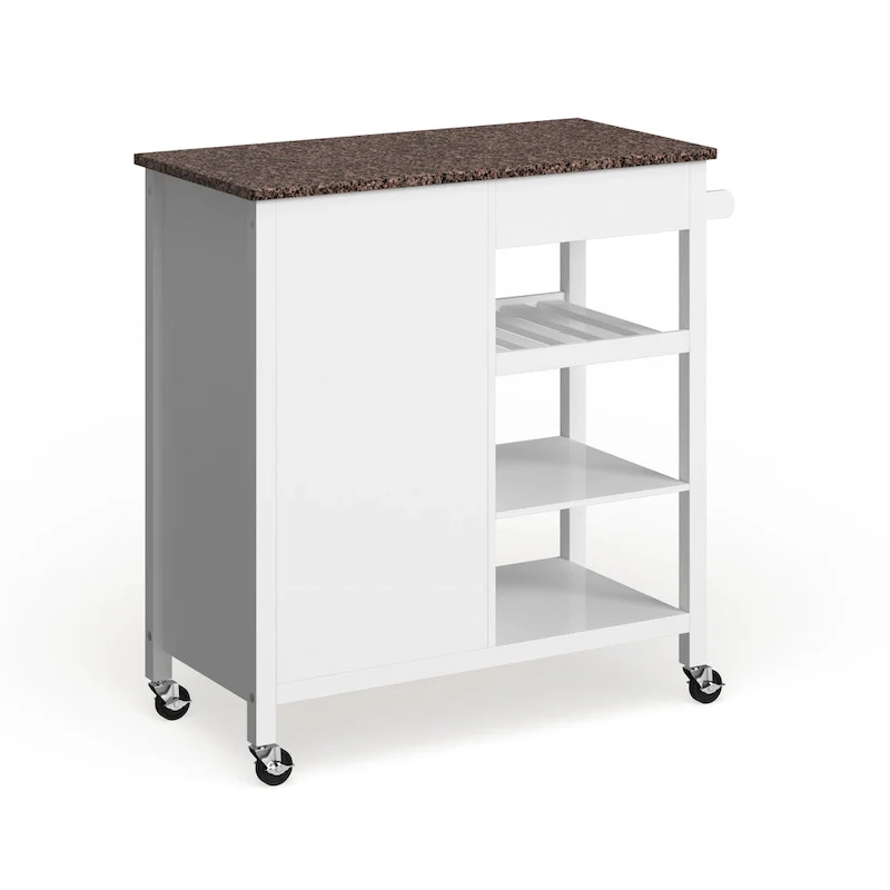 Ringsby Wooden 3-shelf Kitchen Cart