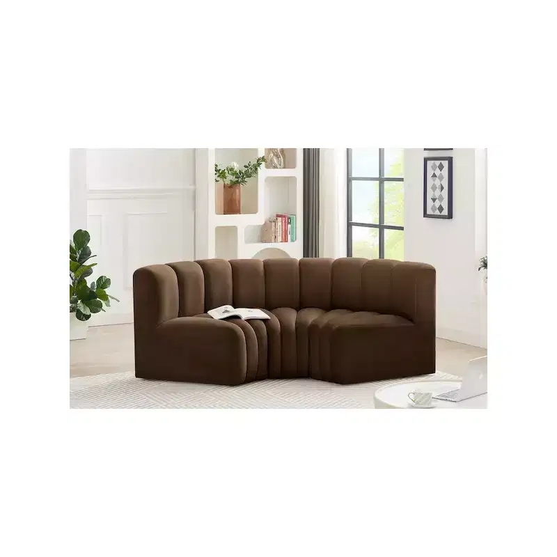 Meridian Furniture,Arc Velvet Modular Sofa