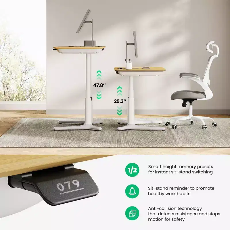 LumiDesk All in 1 Electric Height Adjustable Desk  Smart, Modular & Ergonomic