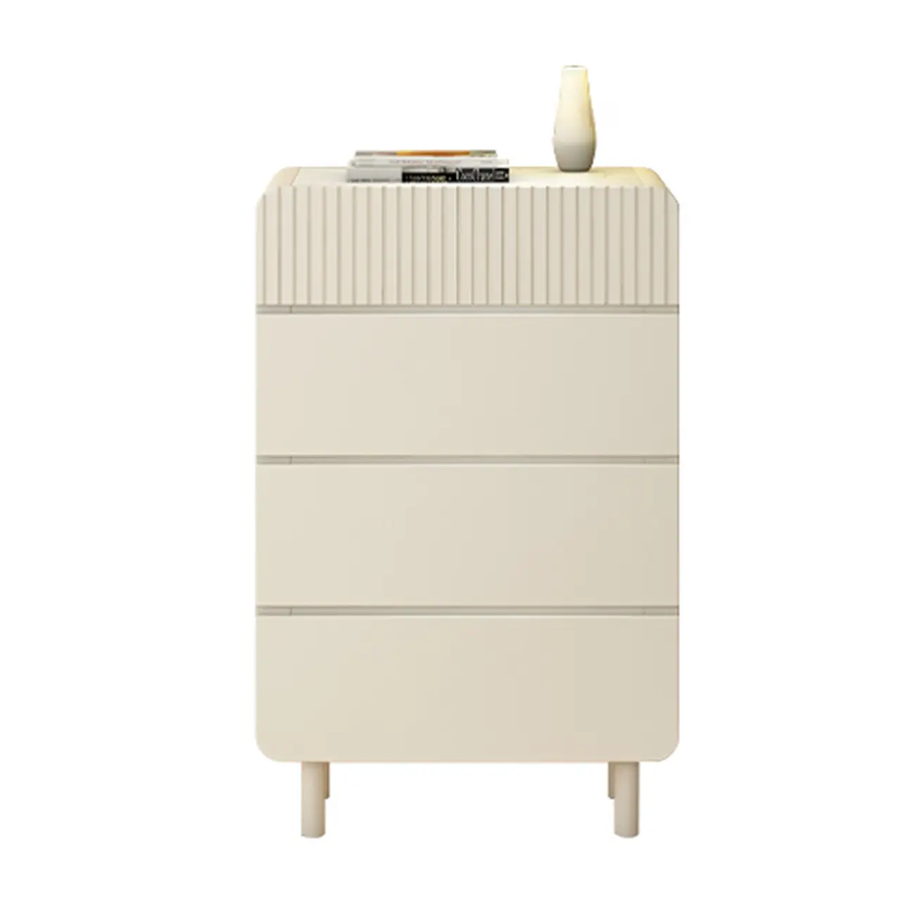 Versatile Modern White Accent Chest with Waterproof Design