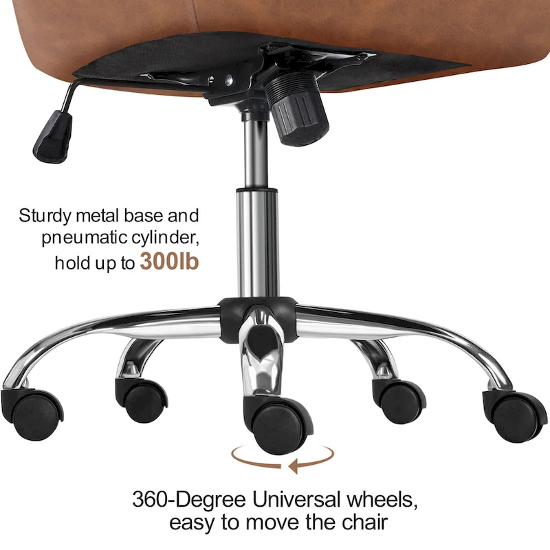 Yaheetech Desk Chair Height-Adjustable Swivel Computer Chair