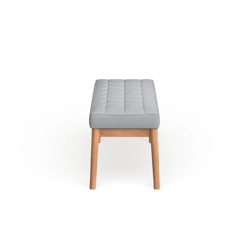 Saxon Mid-century Tufted Fabric Ottoman Bench by Christopher Knight Home - 43.00 L x 15.75 W x 17.00 H