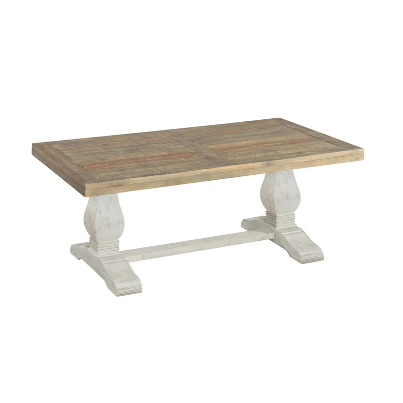 50 Solid Wood Pedestal Coffee Table