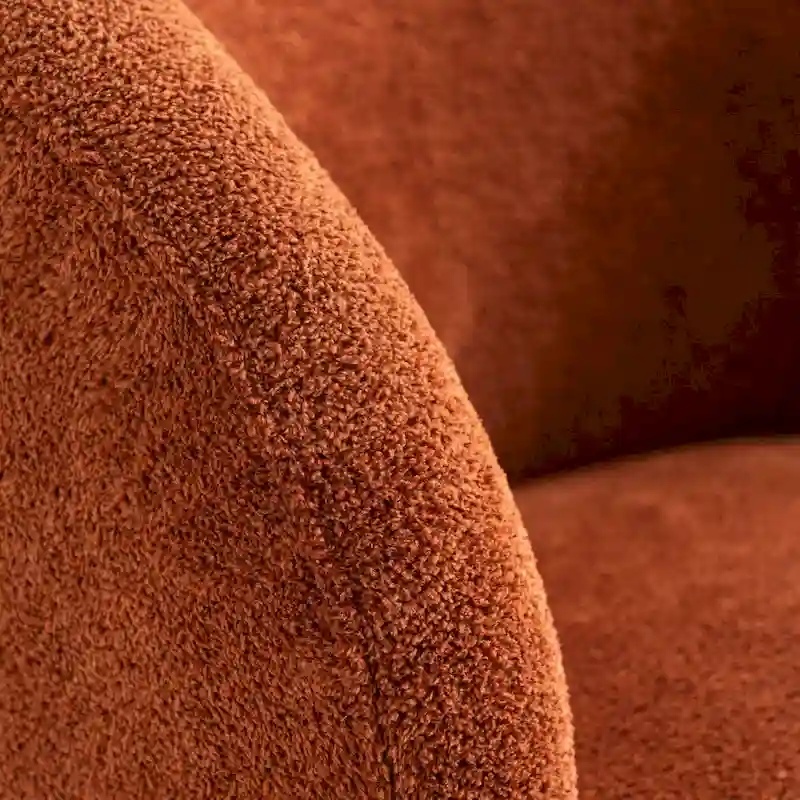 Single Fabric Modern Accent Chair 360 Degree Rotation Swivel Barrel Chairs