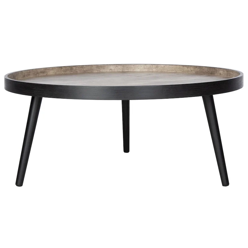 Arline Round Tray Top Coffee Table - 35.4 x 35.4 x 15 - 35Wx35Dx15H