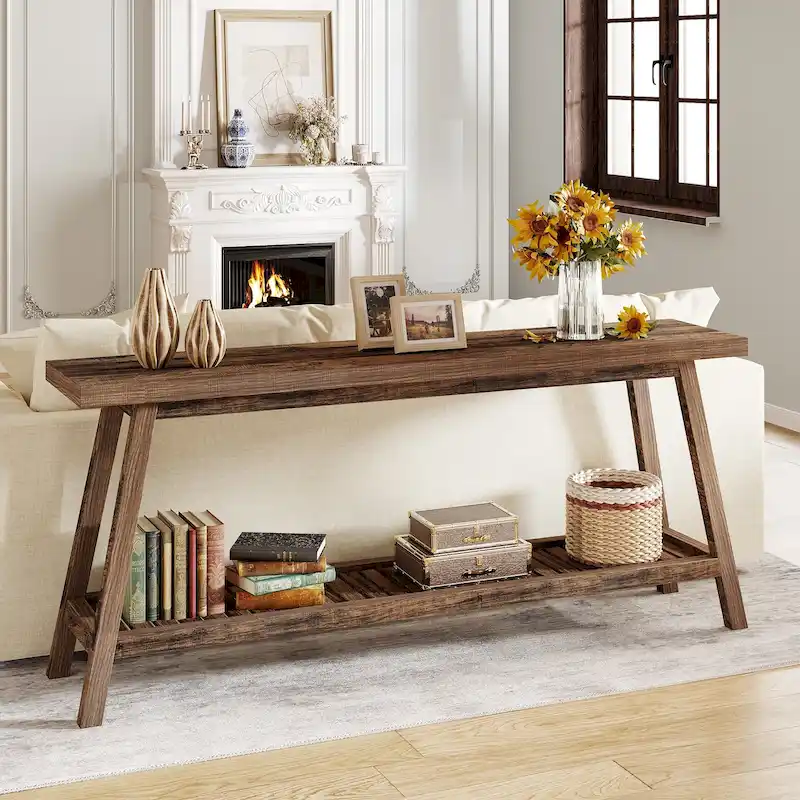 Extra Long Console Entryway Table, 70.9 Inches Console Table