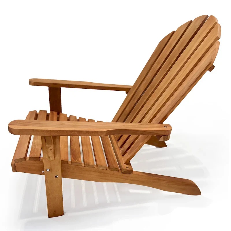 LuXeo Bali Teak Adirondack Chair - 28.5 (W)x33.5 (D)x37 (H)