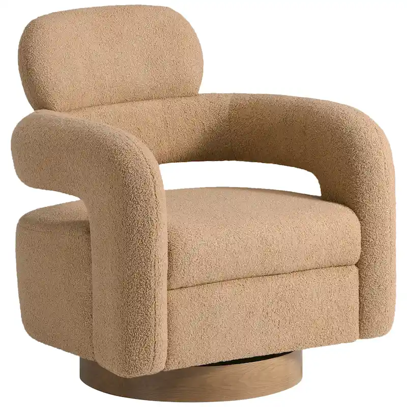 Bayville 29 Wide Sherpa Swivel Chair