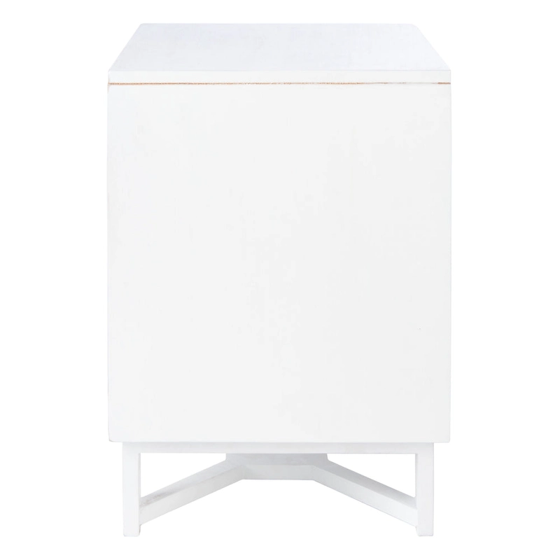 SAFAVIEH Dayana 2-Drawer Rattan Accent Table Nightstand