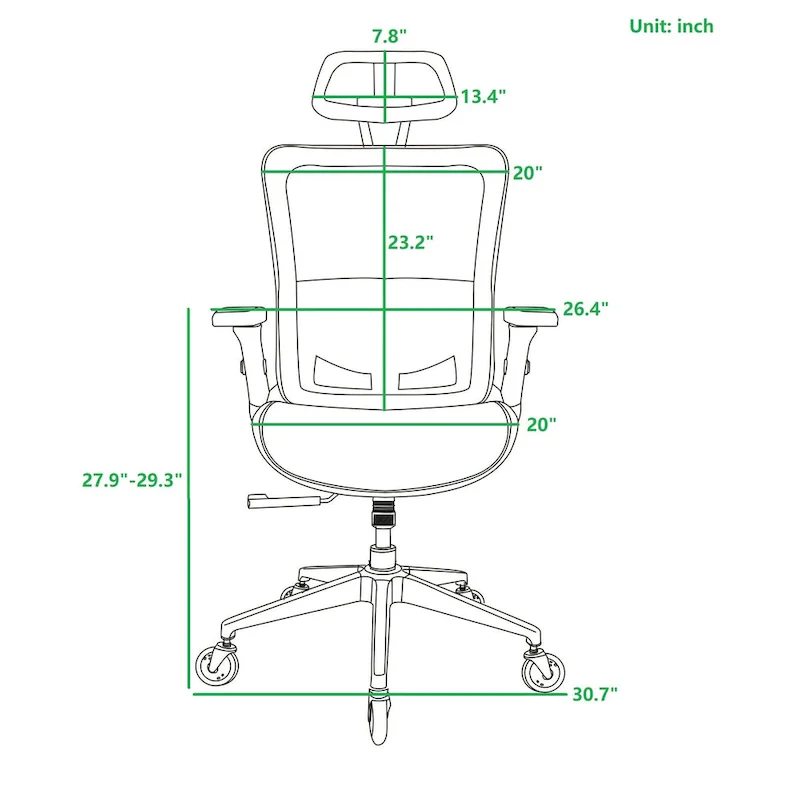 Mesh Office Chair with lock Function
