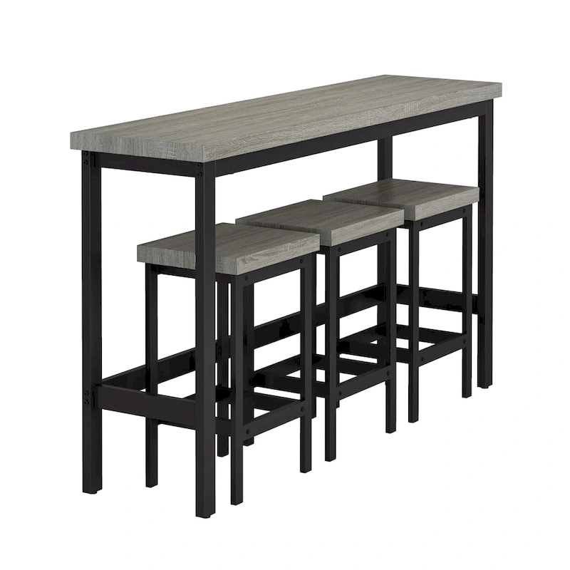 Counter Height Extra Long Dining Table Set