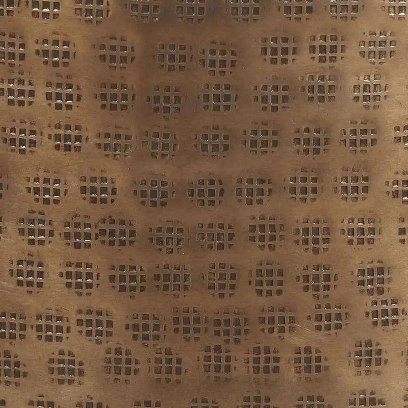 Ladd Handcrafted Boho Aluminum Drum Side Table by Christopher Knight Home - 15.00 L x 15.00 W x 17.50 H