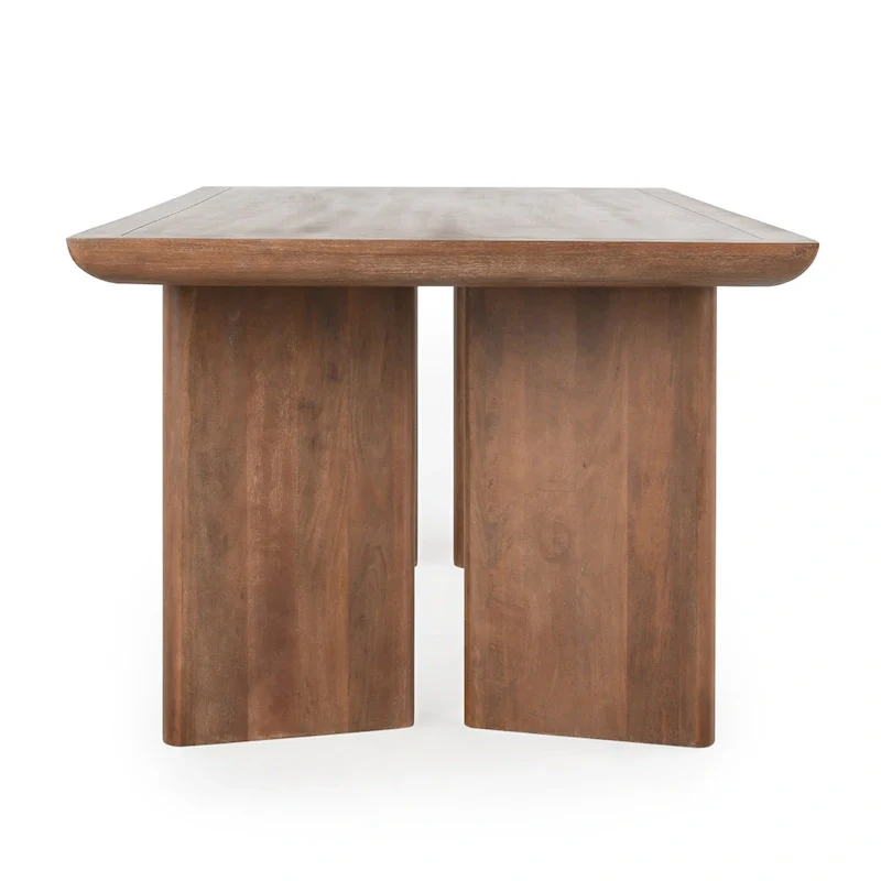 84-Inch Mango Wood Dining Table (Ochre)