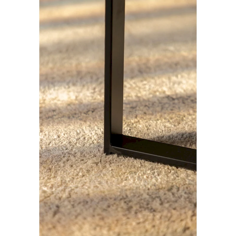 Modern Retro Splicing Round Coffee Table with Cross Legs