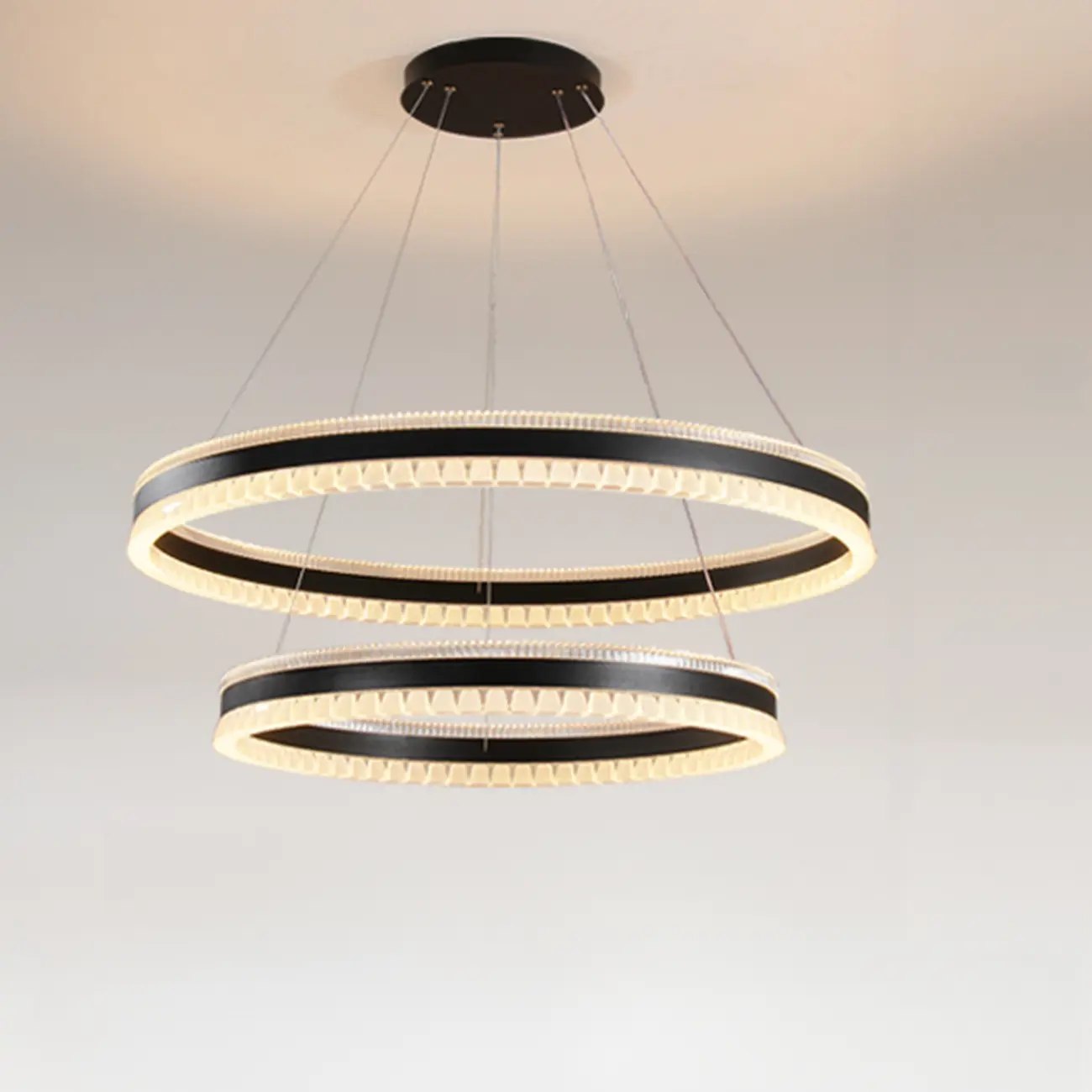Stylish Modern Circle Tiered Ring LED Chandelier