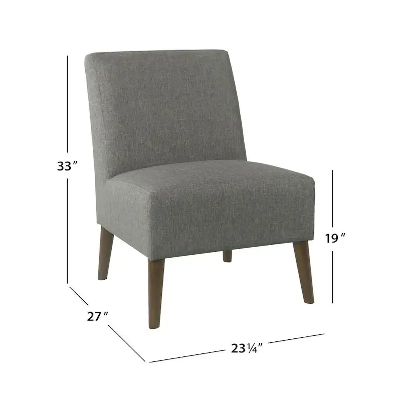 HomePop Modern Armless Dining Accent Chair