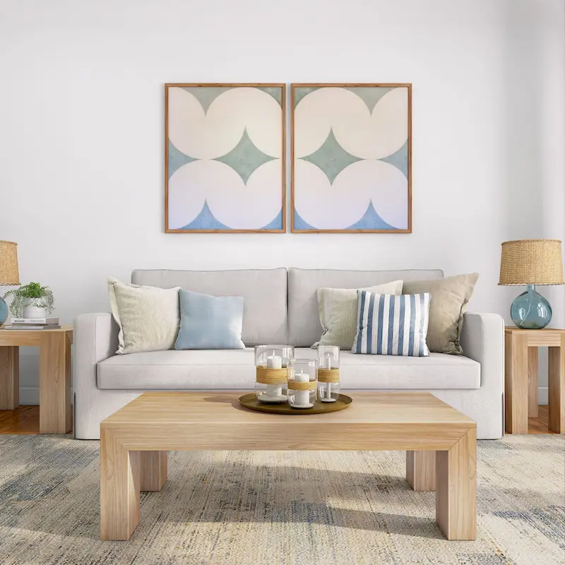 Plank and Beam Modern Rectangular Coffee Table - 48 x 24