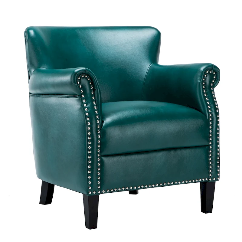 Hendrick Faux Leather Club Chair by Greyson Living