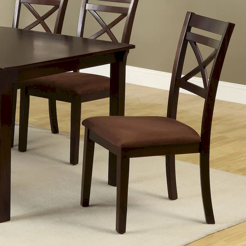 Wivo Contemporary Brown Solid Wood 7-Piece Dining Set by Furniture of America