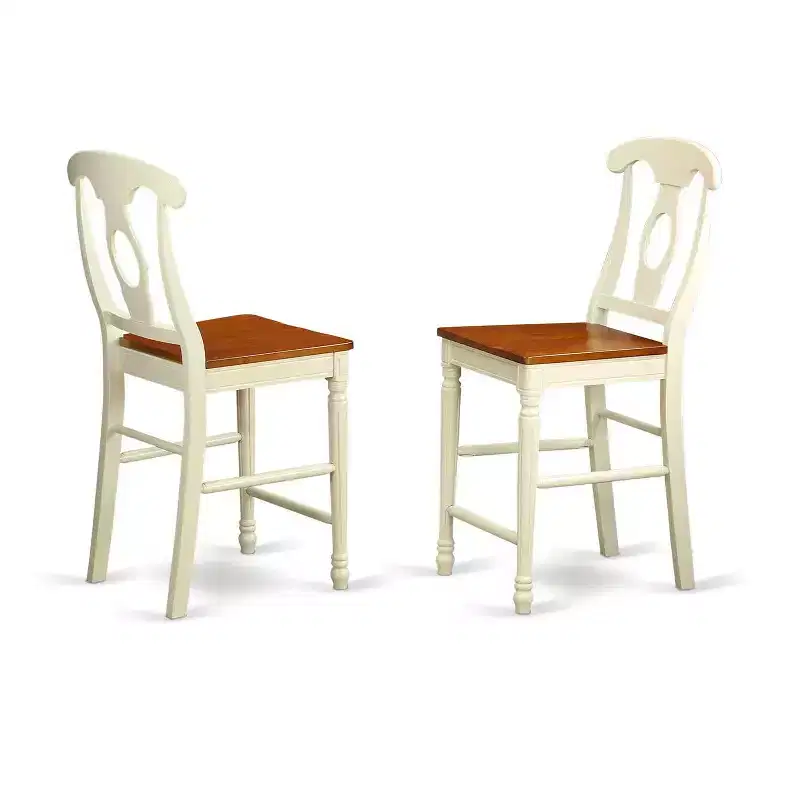 Kitchen Counter Table - 5 Piece Dining with Chairs - 36x36 Inch - Modern Design