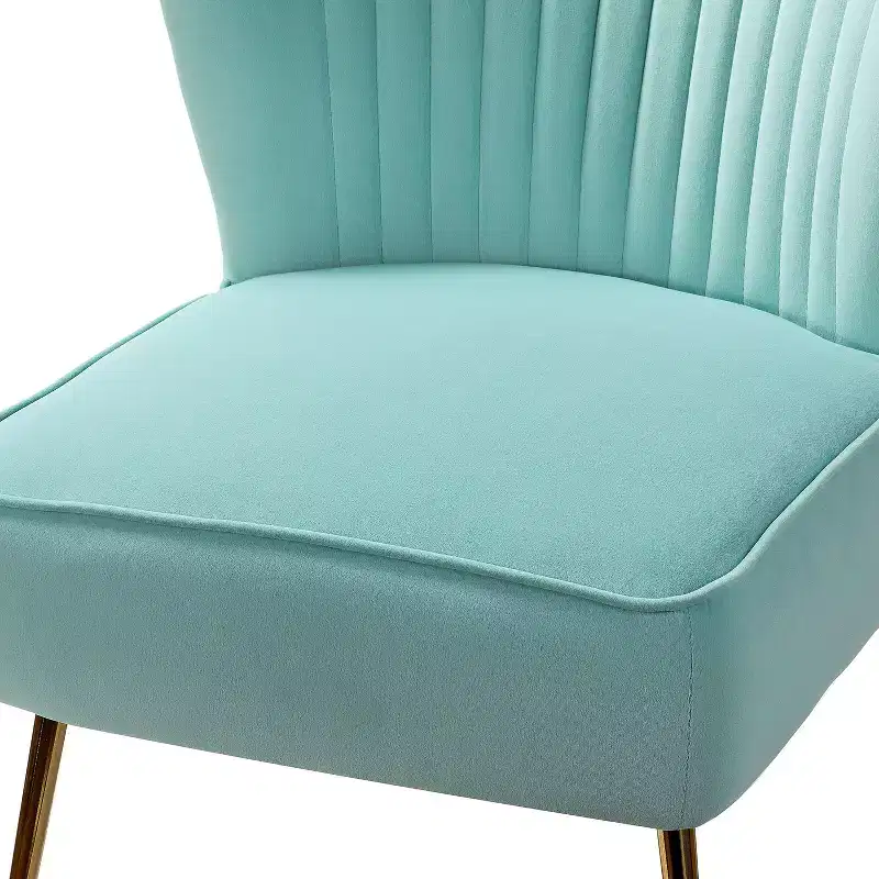 Quentin Velvet Accent Side Chair with Padded Seat Set of 2 | Karat Home