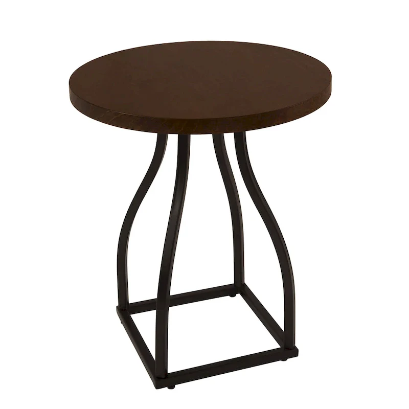 HomePop Lindsay Metal Base Accent Table