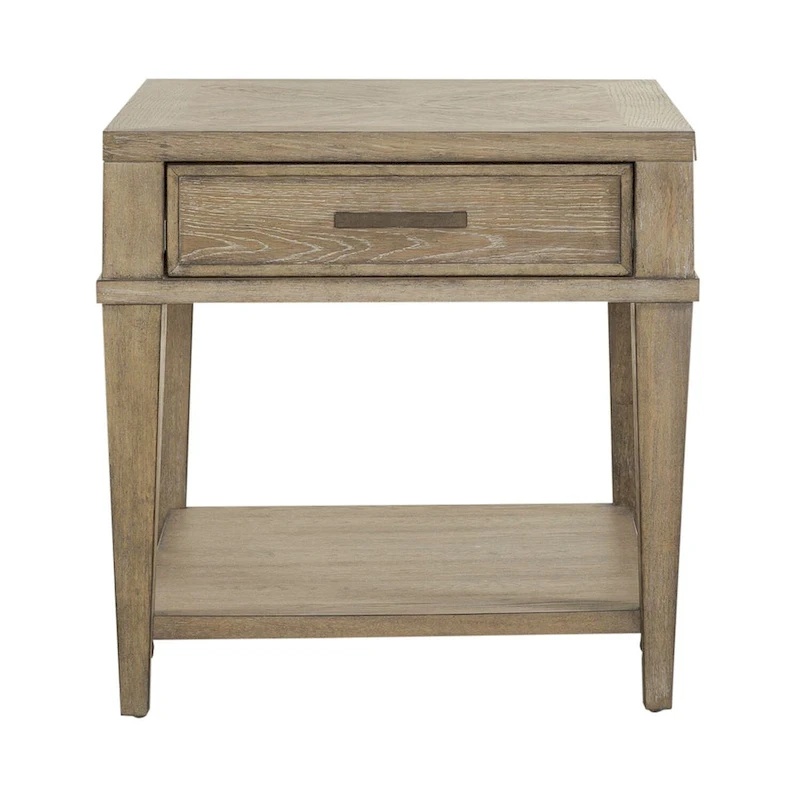 Devonshire Weathered Sandstone Drawer End Table