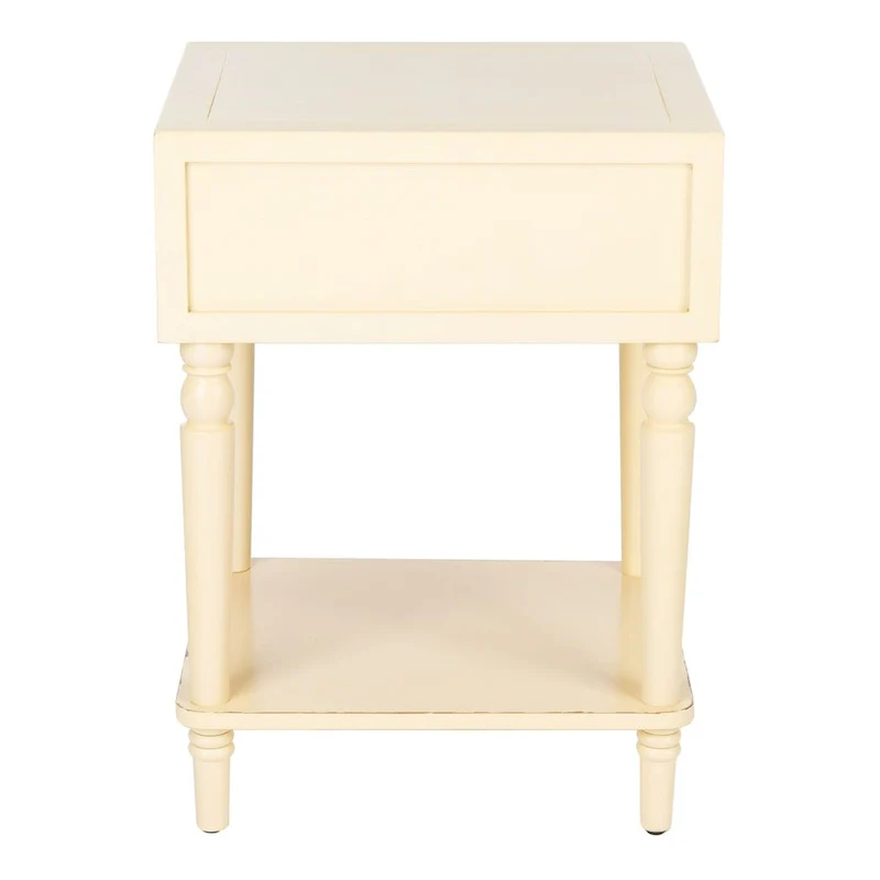 Pine Wood End Table with Sculptured Legs (18