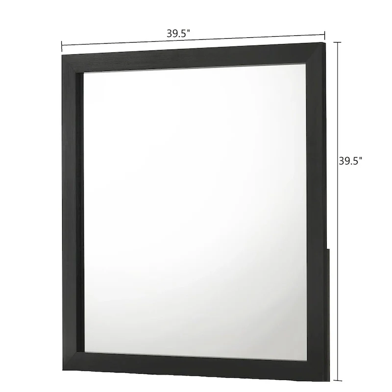 Pedro 3 Piece Black Velvel Upholstered Panel Bedroom Set