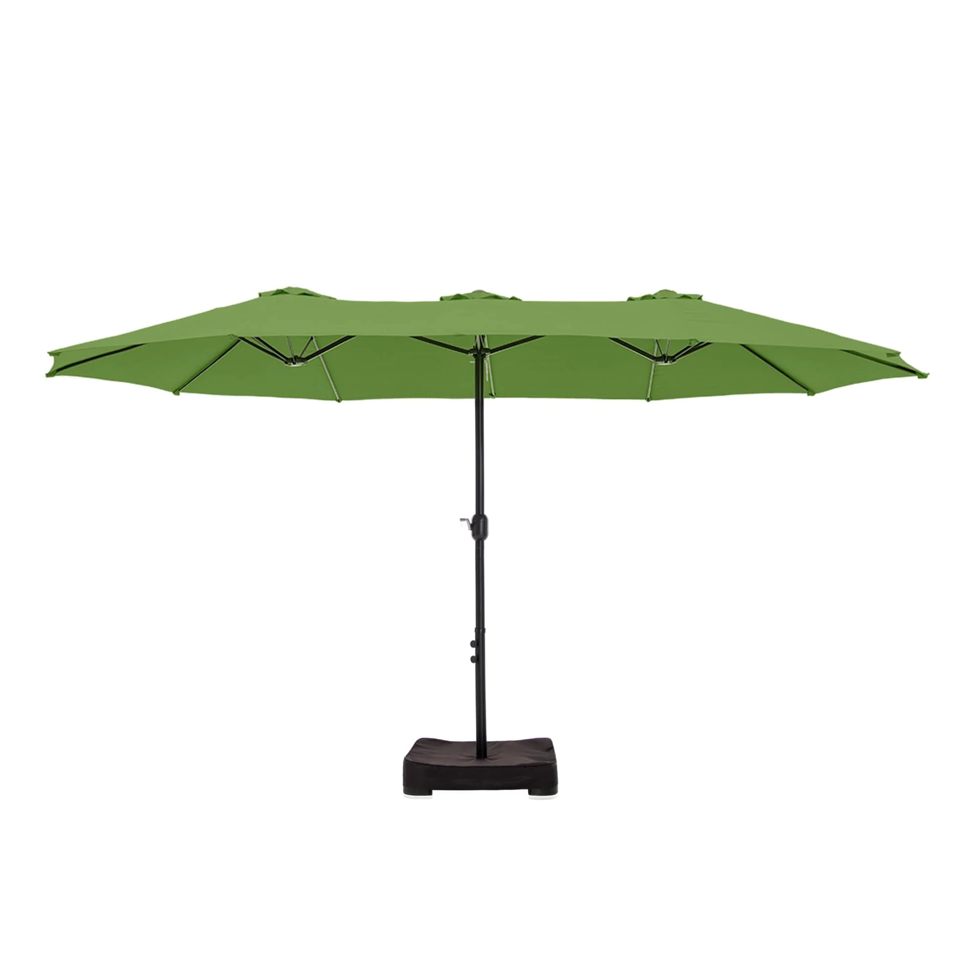 MAISON ARTS 15ft Double-Sided Patio Extra Large Twin Umbrella with Base Included