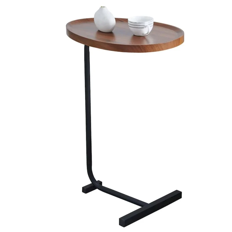 2-Pieces C-Shaped Side Table Coffee Table Small Sofa Table