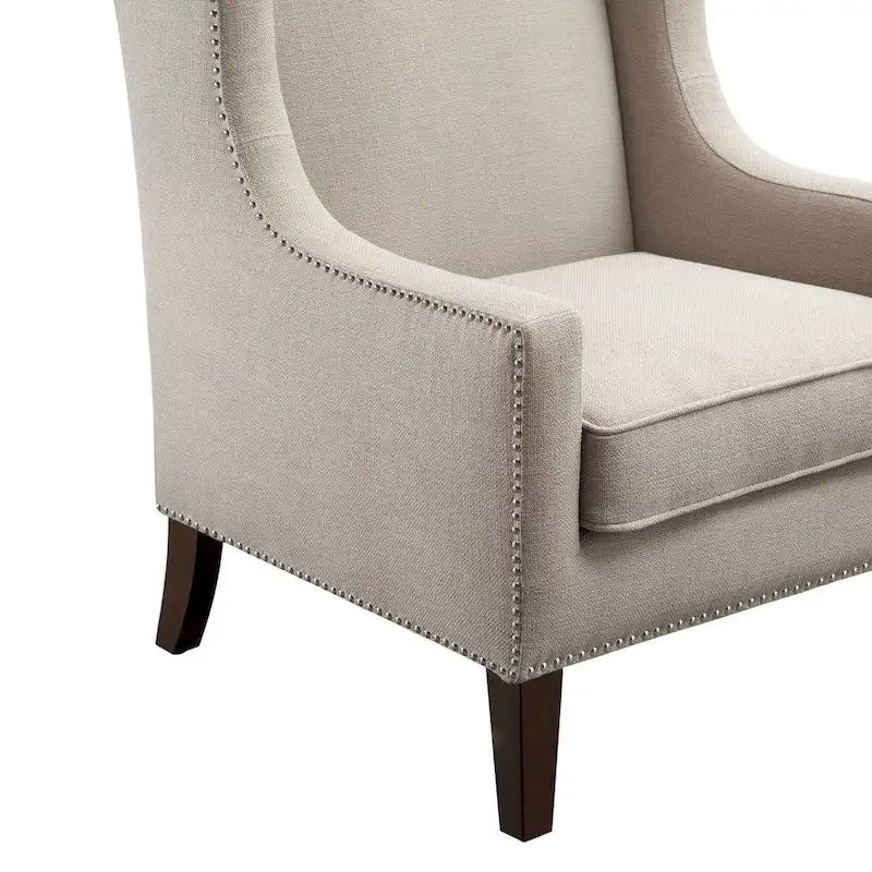 Linen Wingback Chair