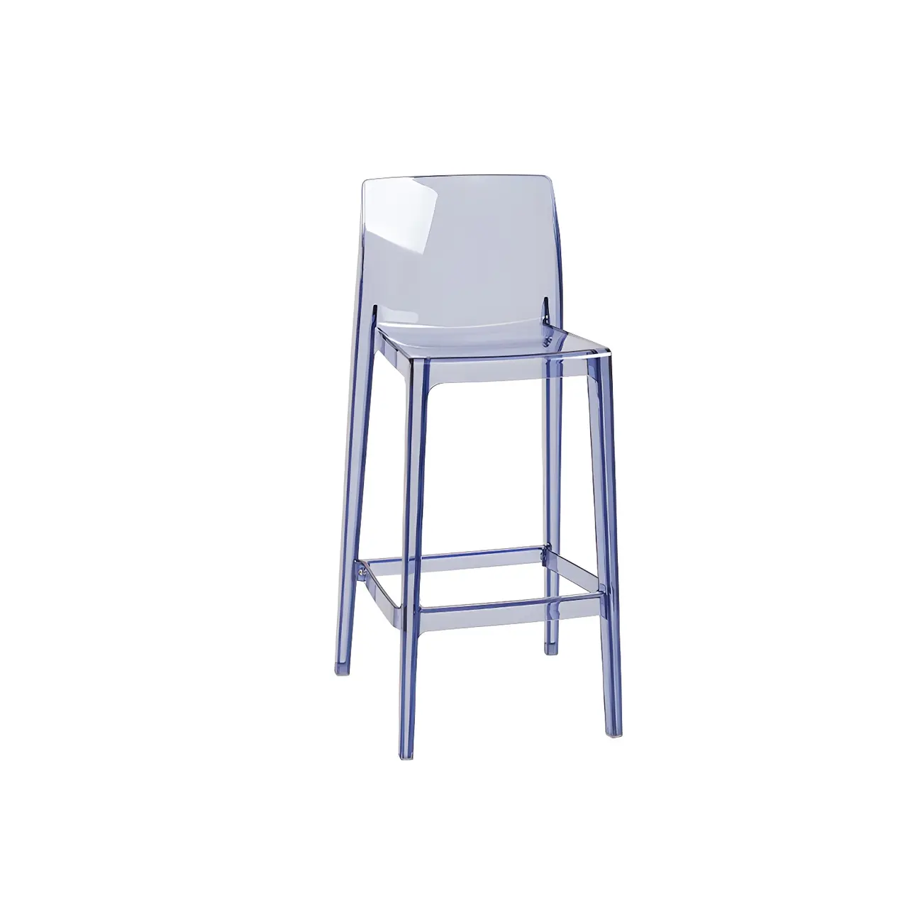 Modern Acrylic Transparent Stylish Rectangle Bar Stool