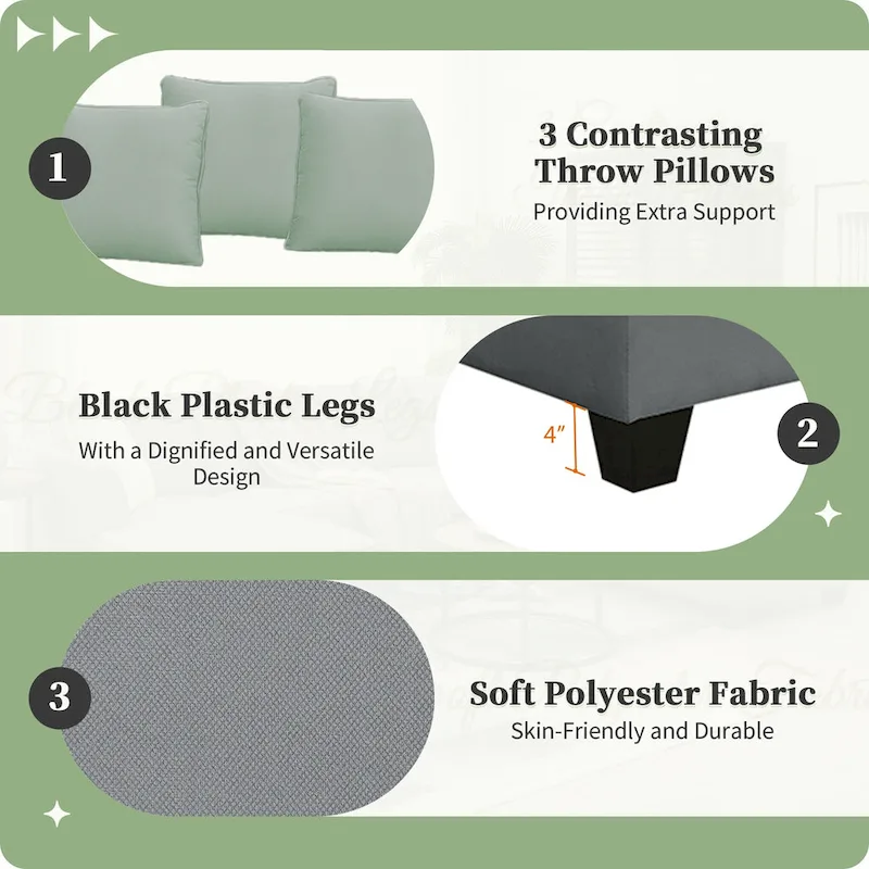 Sectional Sofa Couches Living Room Sets,7 Seats Modular Sectional Sofa