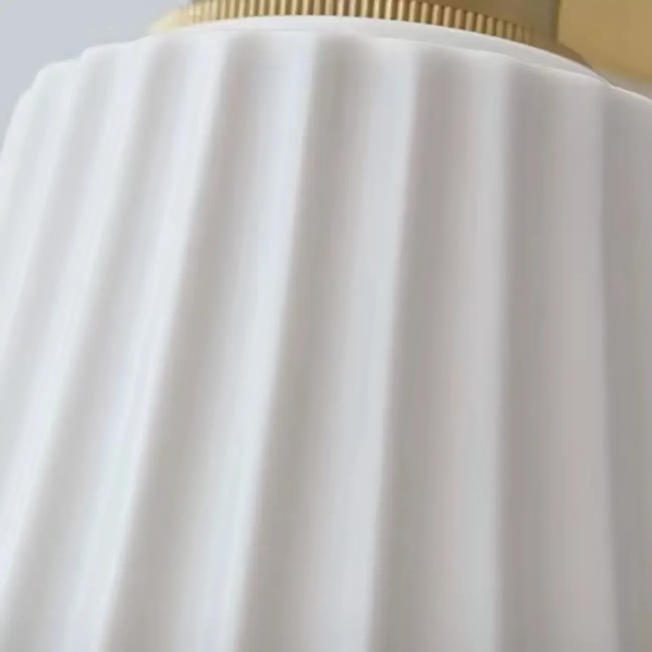 Modern White Wall Sconce with Ceramic Shade and Pull Chain