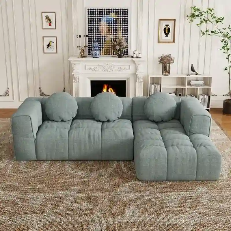 103 L-Shaped Modular Sofa, Free Combination (Left and Right Facing)