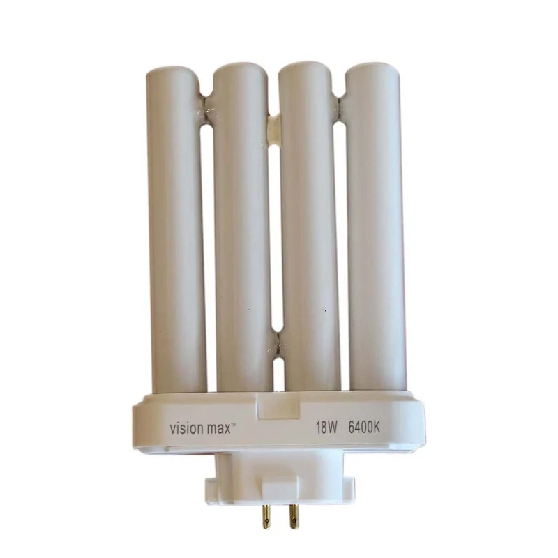 18 Watt Full Spectrum CFL Replacement Bulb (4 pin, G24Q base) by VisionMax - White